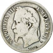 Monnaie, France, Napoleon III, Napolon III, 2 Francs, 1869, Paris, TB+