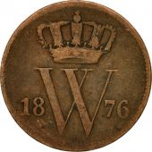 Coin, Netherlands, William III, Cent, 1876, VF(30-35), Copper, KM:100