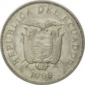 Monnaie, quateur, 50 Sucres, 1988, TB+, Nickel Clad Steel, KM:93