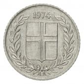 Coin, Iceland, 10 Aurar, 1974, VF(30-35), Aluminum, KM:10a