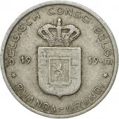 Monnaie, Congo belge, RUANDA-URUNDI, Franc, 1959, TB, Aluminium, KM:4