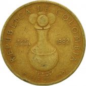 Coin, Colombia, 20 Pesos, 1982, VF(20-25), Aluminum-Bronze, KM:271