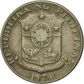 Coin, Philippines, 10 Sentimos, 1974, VF(20-25), Copper-nickel, KM:198
