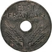 Monnaie, France, tat franais, 20 Centimes, 1942, Paris, B+, Zinc