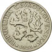 Coin, Czechoslovakia, Koruna, 1923, EF(40-45), Copper-nickel, KM:4