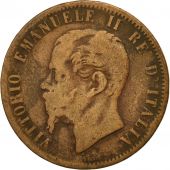 Coin, Italy, Vittorio Emanuele II, 10 Centesimi, 1866, Naples, VF(20-25)