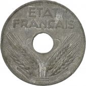 Coin, France, tat franais, 20 Centimes, 1943, Paris, VF(20-25), Zinc