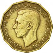 Monnaie, Grande-Bretagne, George VI, 3 Pence, 1941, TB+, Nickel-brass, KM:849