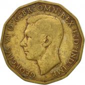 Monnaie, Grande-Bretagne, George VI, 3 Pence, 1943, TB+, Nickel-brass, KM:849