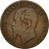 Monnaie, Italie, Vittorio Emanuele II, 10 Centesimi, 1863, TB, Cuivre, KM:11.2