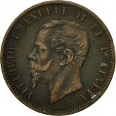 Monnaie, Italie, Vittorio Emanuele II, 10 Centesimi, 1866, Milan, TB, Cuivre