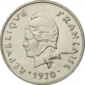 Coin, New Caledonia, 20 Francs, 1970, Paris, EF(40-45), Nickel, KM:6