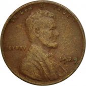 Monnaie, tats-Unis, Lincoln Cent, Cent, 1929, U.S. Mint, Philadelphie, TTB
