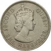 Monnaie, Mauritius, Elizabeth II, 1/4 Rupee, 1960, TTB, Copper-nickel, KM:36