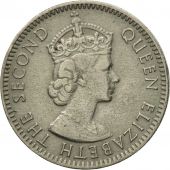 Coin, Mauritius, Elizabeth II, 1/4 Rupee, 1964, EF(40-45), Copper-nickel, KM:36