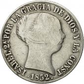 Monnaie, Espagne, Isabel II, 4 Rales, 1852, Madrid, TB+, Argent, KM:600.3