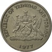 Monnaie, TRINIDAD & TOBAGO, 25 Cents, 1977, Franklin Mint, TTB, Copper-nickel