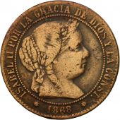 Monnaie, Espagne, Isabel II, 2-1/2 Centimos, 1868, Madrid, TB+, Cuivre, KM:634.1