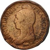 Monnaie, France, Dupr, Decime, 1798, Lyon, TB, Bronze, Gadoury:187, KM:644.5
