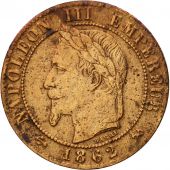 Coin, France, Napoleon III, Napolon III, Centime, 1862, Bordeaux, VF(20-25)