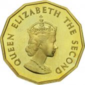 Coin, Jersey, Elizabeth II, 1/4 Shilling, 3 Pence, 1964, MS(63), Nickel-brass