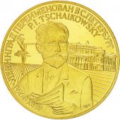 Russie, Medal, CCCP Russie, Tchaikowsky, 1991, SPL+, Nickel-brass