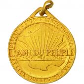 France, Medal, Militaire, LAmi du Peuple, SUP+, Gilt Bronze