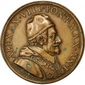 Vatican, Medal, Pape Alexandre VIII, 1689, Ortolani, TTB+, Bronze
