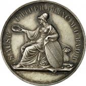Allemagne, Medal, Baden School, Friedrich Ier, 1857, kachel, SUP, Argent