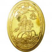 France, Medal, Louis XIV, Roi Soleil, MS(64), Copper Gilt