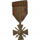 France, Croix de Guerre, 4 Etoiles, Mdaille, 1914-1917, Trs bon tat