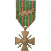 France, Croix de Guerre, Une palme, Mdaille, 1914-1916, Trs bon tat