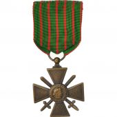 France, Croix de Guerre, Mdaille, 1914-1918, Trs bon tat, Bronze, 37