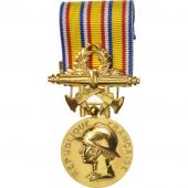 France, Sapeurs Pompiers, 25 Ans dAnciennet, Medal, 1935, Uncirculated
