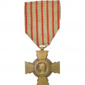 France, Croix du Combattant, Mdaille, 1914-1918, Trs bon tat, Bronze, 36.5