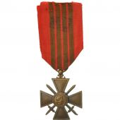 France, Croix de Guerre Vichy, Medal, 1939-1940, Excellent Quality, Bronze, 37.5