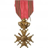 Belgique, Croix de Guerre, Mdaille, 1914-1918, Non circul, Bronze, 39