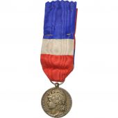 France, Mdaille dhonneur du travail, Mdaille, Trs bon tat, Argent, 27