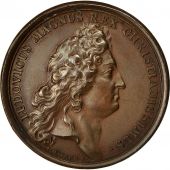 France, Medal, Louis XIV, Bombardement dalger, 1683, Mauger, AU(55-58), Bronze