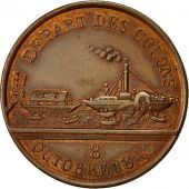 Algeria, Medal, Premier Dpart des Colons pour lAlgrie, 1848, AU(55-58)