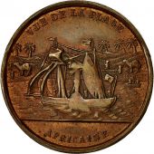 Algeria, Mdaille, Dpart et Arrive des Colons, 1848, TTB+, Cuivre