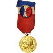 France, Mdaille dhonneur du travail, Medal, 2006, Very Good Quality, Gilt