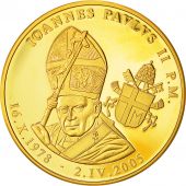 Vatican, Mdaille, Le Pape Jean-Paul II, SPL+, Copper Gilt
