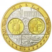 Malta, Medal, LEurope, Auberge de Castille, 2008, MS(64), Silver