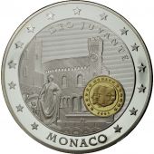 Monaco, Mdaille, 10 Ans de lEurope, Monaco, 2001, FDC, Cuivre plaqu Argent