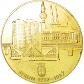 Germany, Medal, 750 Ans de Berlin, 1987, MS(60-62), Copper Gilt