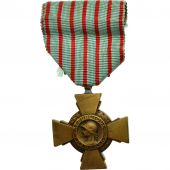 France, Croix du Combattant, Mdaille, 1914-1918, Trs bon tat, Bronze, 36