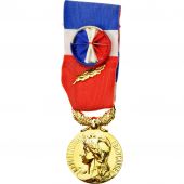 France, Mdaille dhonneur du travail, Mdaille, Non circul, Gilt Bronze, 27