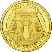 France, Mdaille, LArc de Triomphe, 2017, FDC, Or