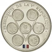 France, Mdaille, Les Prsidents de la Vme Rpublique, FDC, Copper-nickel